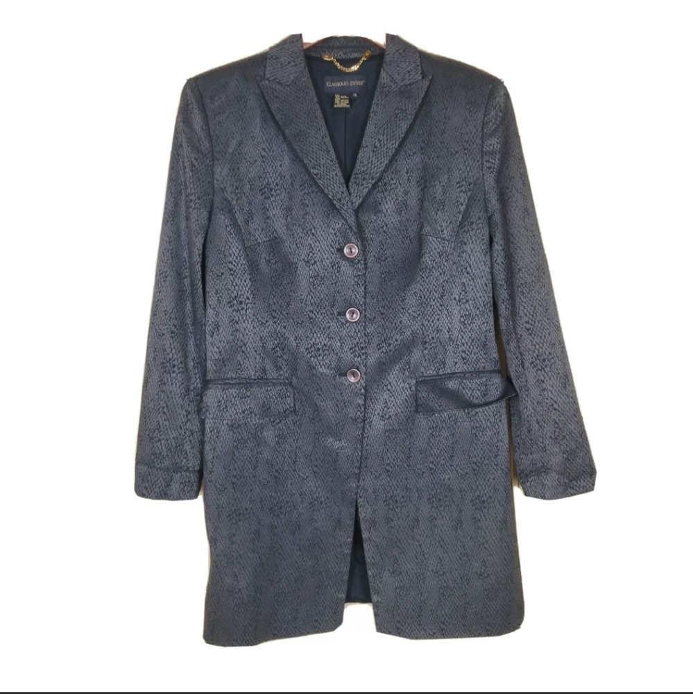 Classiques Entier snake print blazer size 12